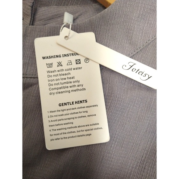 womens FOTEISY SLEEVELESS DRESS, LAYERED, GRAY, SIZE XL, COMFOR & STYLE, LINED - Picture 5 of 7